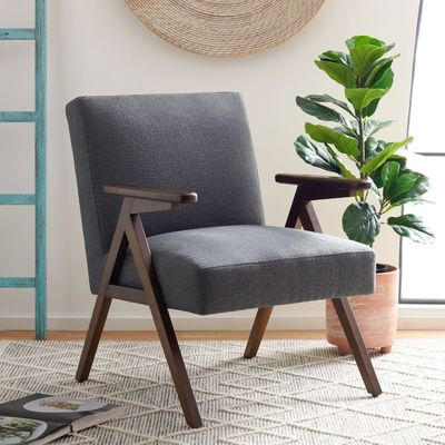 Casa Muebles Silla personalizada Silla de madera maciza con diseño y tela / cuero de PU