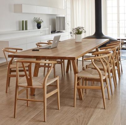 Embalaje de correo N Muebles de restaurante de diseño japonés sillas de comedor de madera maciza para restaurante