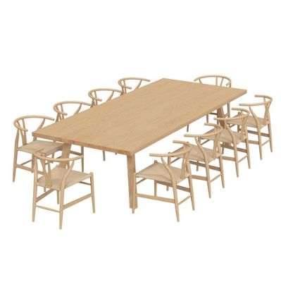 Embalaje de correo N Muebles de restaurante de diseño japonés sillas de comedor de madera maciza para restaurante
