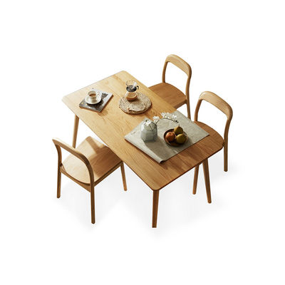 Tabla de comedor y silla de comedor de madera de estilo nórdico para muebles de hogar modernos