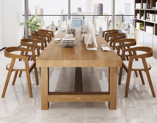 Moderno de lujo nórdico Restaurante Restaurante Muebles de comedor Conjunto de muebles robusto de pinos Material de cubierta para el hogar Mesa de comedor de madera