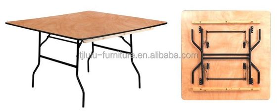 Estilo industrial Mesa de comedor de restaurante de madera de hierro Mesa de comedor plegable de madera personalizada para las necesidades del mercado de muebles para el hogar