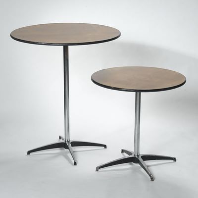 Mesas de madera alta Bar de cócteles Mesa plegable comedor con acabado de madera sólida Nitrolacquer