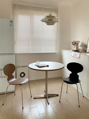 Mesas de madera alta Bar de cócteles Mesa plegable comedor con acabado de madera sólida Nitrolacquer