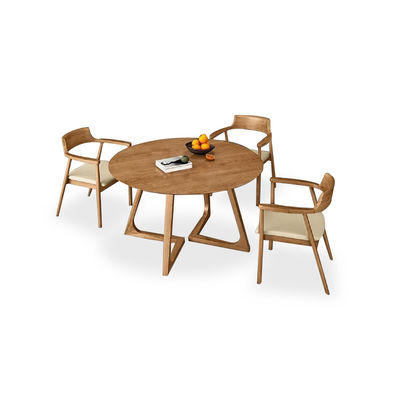 Nitrolacquer acabado estilo nórdico mesa de comedor de madera maciza con NO diseño plegado y muebles de comedor