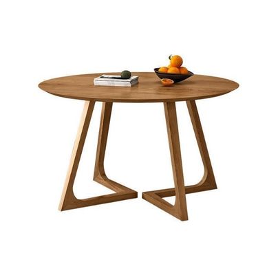 Nitrolacquer acabado estilo nórdico mesa de comedor de madera maciza con NO diseño plegado y muebles de comedor
