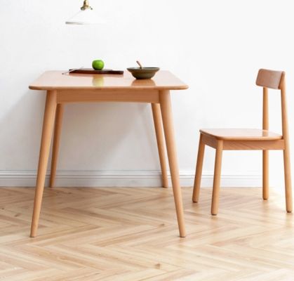 Muebles de mesa y silla de madera de mesa y silla de comedor de estilo nórdico moderno con diseño