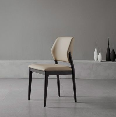 Actualice su mobiliario de comedor con estilo nórdico moderno silla de comedor tapizada en cuero PU