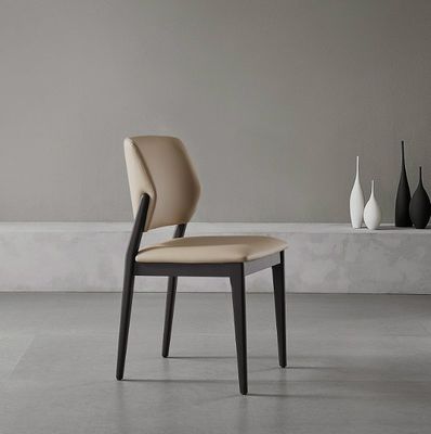 Actualice su mobiliario de comedor con estilo nórdico moderno silla de comedor tapizada en cuero PU