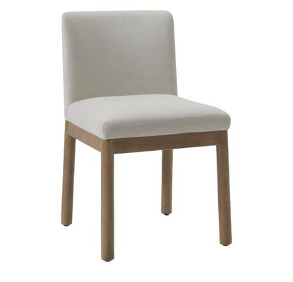 Muebles para el hogar modernos Café Tejido tapizado Silla de comedor de madera resistente con construcción resistente
