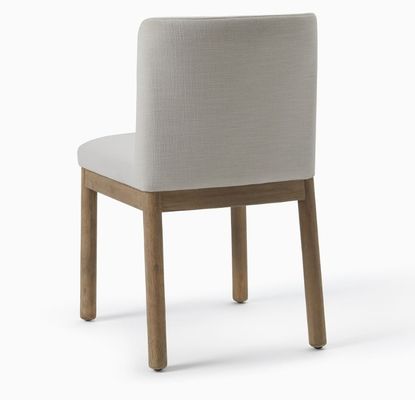Muebles para el hogar modernos Café Tejido tapizado Silla de comedor de madera resistente con construcción resistente