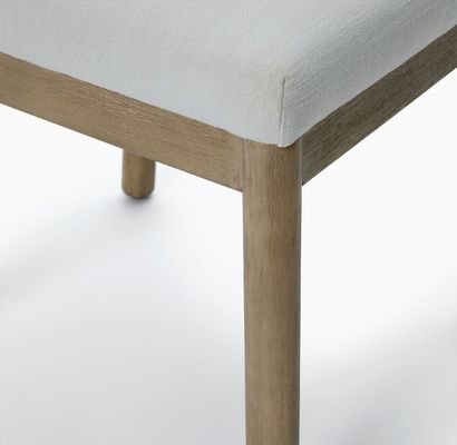 Muebles para el hogar modernos Café Tejido tapizado Silla de comedor de madera resistente con construcción resistente