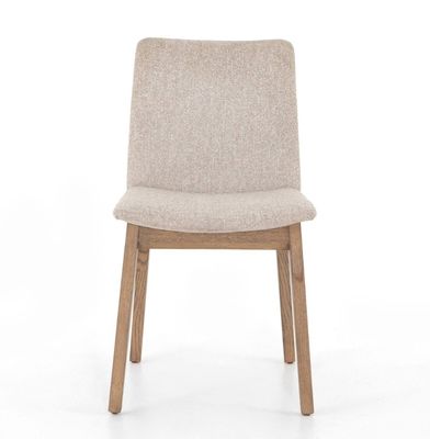 Madera natural de madera sólida Recreación de la oficina trasera de la casa Tapicería de estilo nórdico Silla de comedor para la escuela