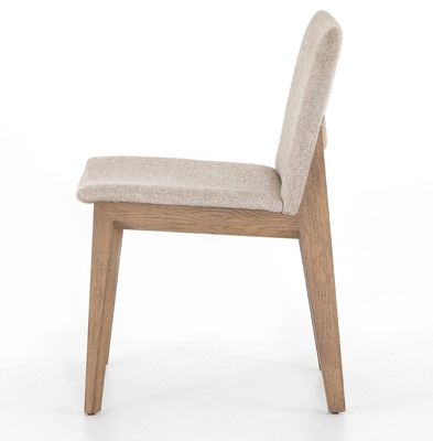 Madera natural de madera sólida Recreación de la oficina trasera de la casa Tapicería de estilo nórdico Silla de comedor para la escuela