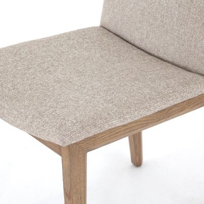 Madera natural de madera sólida Recreación de la oficina trasera de la casa Tapicería de estilo nórdico Silla de comedor para la escuela