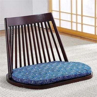 Silla de comedor de madera maciza con asientos en el suelo natural y diseño moderno de respaldo de asiento Tatami