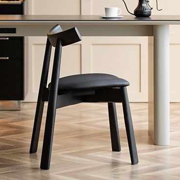 Tejido/Esponja de espuma Material de cubierta estilo nórdico Paddle Ocio Silla de comedor de cafetería Silla de tapicería para el hogar Silla de madera maciza