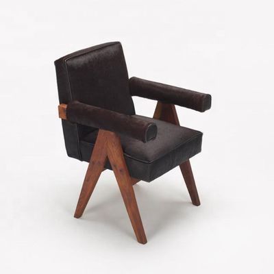 Silla de cubierta extraíble de sala de estar de tela de cafetería silla tapizada silla de madera silla de comedor de marco silla de café silla de sofá