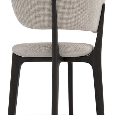 Silla de comedor moderna de madera sólida estilo crema para muebles de comedor minimalistas