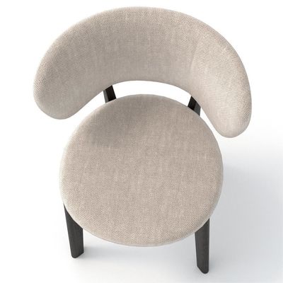 Silla de comedor moderna de madera sólida estilo crema para muebles de comedor minimalistas
