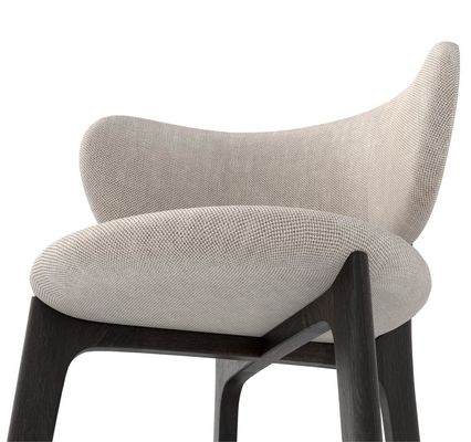 Silla de comedor moderna de madera sólida estilo crema para muebles de comedor minimalistas