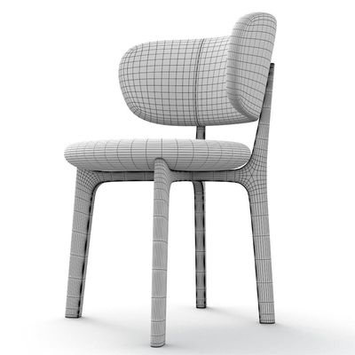 Silla de comedor moderna de madera sólida estilo crema para muebles de comedor minimalistas