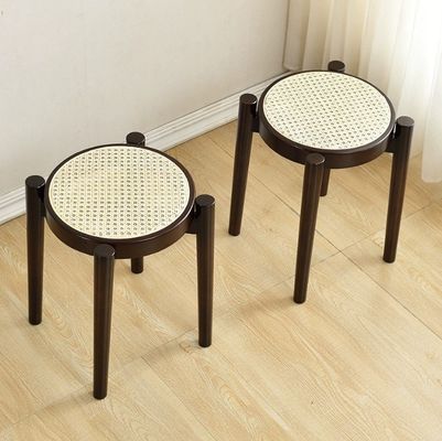 Cadro de madera de caucho Popular silla de comedor de rattan de madera para restaurante de madera maciza