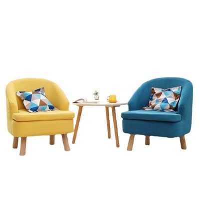 Diseño moderno de la cubierta de tejido de madera sólida sillón para el salón sofá silla