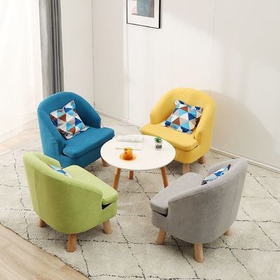 Diseño moderno de la cubierta de tejido de madera sólida sillón para el salón sofá silla