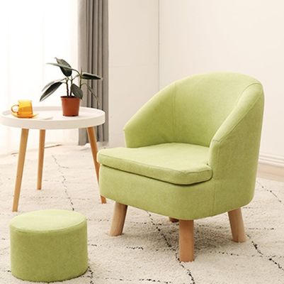 Diseño moderno de la cubierta de tejido de madera sólida sillón para el salón sofá silla