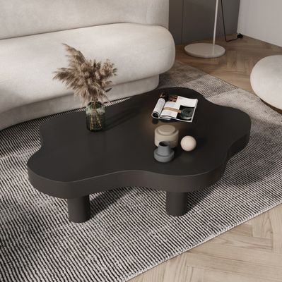 Mesa de diseño sencillo para Parque de té y café Muebles de sala de estar de madera sólida occidental