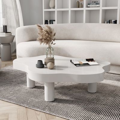 Mesa de diseño sencillo para Parque de té y café Muebles de sala de estar de madera sólida occidental
