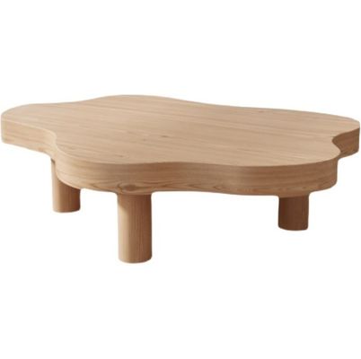 Mesa de diseño sencillo para Parque de té y café Muebles de sala de estar de madera sólida occidental