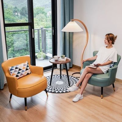 Sillones de brazo de madera para muebles de sala de estar de diseño americano moderno Silla de ocio de madera maciza