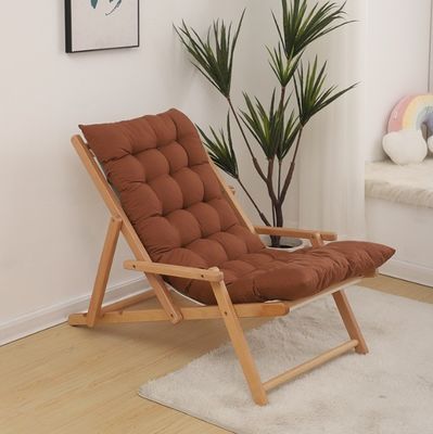 Sofá plegable de tejido de madera moderno silla de estilo nórdico Muebles de sala de estar con color personalizado y acabado de nitrolacquer