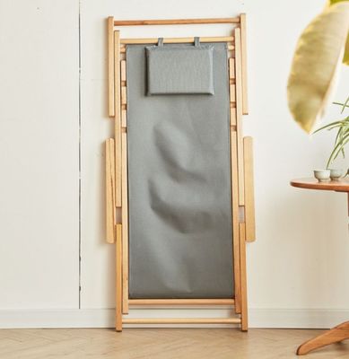 Sofá plegable de tejido de madera moderno silla de estilo nórdico Muebles de sala de estar con color personalizado y acabado de nitrolacquer