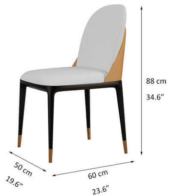 Muebles de restaurante silla de comedor de madera moderna con diseño nórdico y asiento tapizado