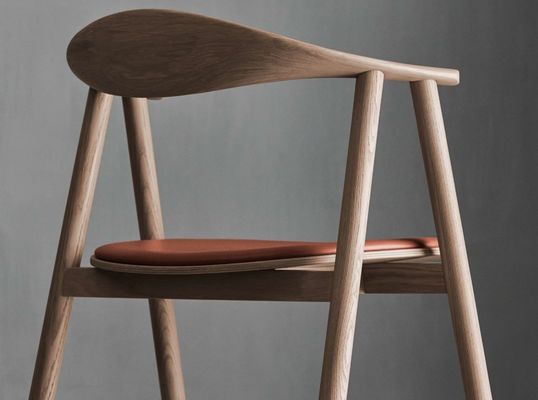 Sillón de madera sólida de lujo Vintage W55*D47.5*H74.5cm para muebles para el hogar en estilo clásico