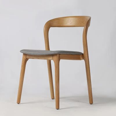 Casa Muebles silla de comedor madera de roble diseño moderno estilo nórdico cubierta de la habitación sillas blancas para la cocina de cuero Pu de madera