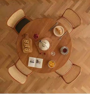 Silla de comedor de madera maciza de rotín para muebles de comedor W47.4CM*D44.6CM*H83.5CM