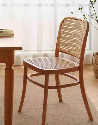 Silla de comedor de madera maciza de rotín para muebles de comedor W47.4CM*D44.6CM*H83.5CM