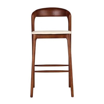 NO taburete de bar plegado para madera maciza silla de comedor de madera en la cocina del restaurante