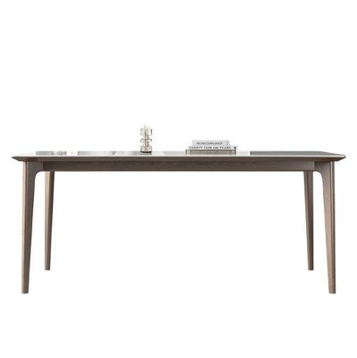 Muebles de comedor Conjunto de mesa de comedor de madera con material de cubierta de efecto mármol
