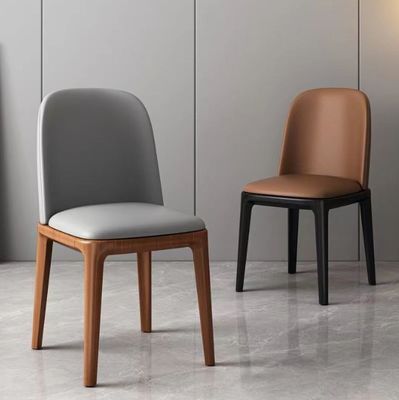 Muebles de comedor modernos silla de madera con construcción de madera maciza