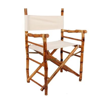 Silla plegable para acampar en la playa Material de bambú Muebles comerciales
