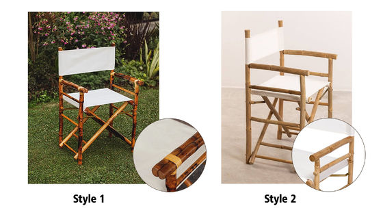 Silla plegable para acampar en la playa Material de bambú Muebles comerciales