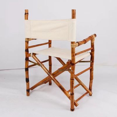 Silla plegable para acampar en la playa Material de bambú Muebles comerciales