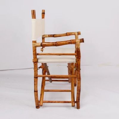 Silla plegable para acampar en la playa Material de bambú Muebles comerciales