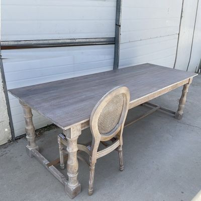 Nitrolacquer Finish Tablas de color americanas Rectamgle Mesa de comedor plegable de madera sólida para un diseño moderno simple