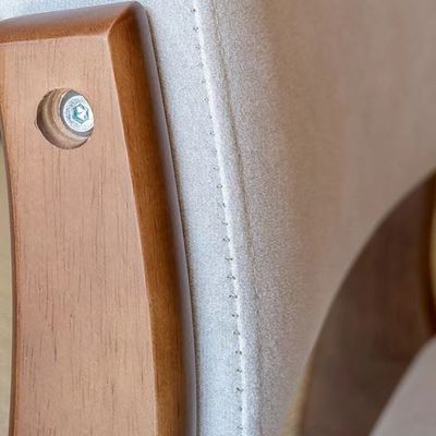 Sillón trasero y comedor de madera natural sin piernas silla de suelo para el salón diseño minimalista